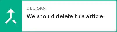 A decision in the workflow