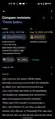 Android app diff view with undo button
