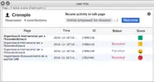 A mockup of the User Info window shows enhanced editor-summary and edit-history data.