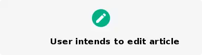 A workflow intent of editing