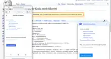 2) Mockup of help pane initial state on desktop and mobile
