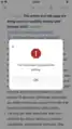Editing block message