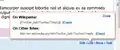 The "link" dialog, after being clicked on
