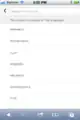 The language selector overlay on the Beta mobile site as of November 2012