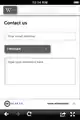 Contact us feedback page category selected.