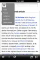 Minimal header with visible search field cut-out box and drop menu.