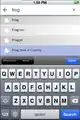 A screenshot showing the selected row of a full screen search interface