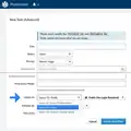 Task creation view when having access to at least two Spaces