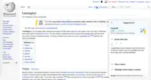 Help panel displaying guidance before clicking edit on desktop
