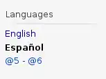 Version number in history page