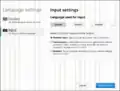 Grid used for input settings.
