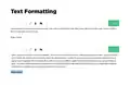 Unified Formatting & Headings