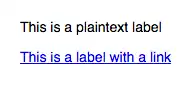 Example of a LabelWidget