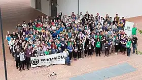 "Photo of participants of the Wikimedia Hackathon 2017"