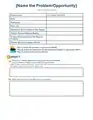 Problem statement template