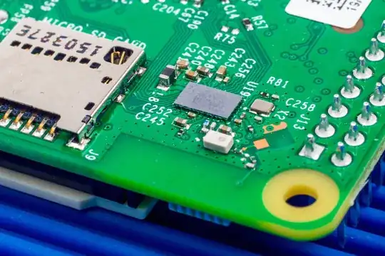 Photo of the Pi 3 rear